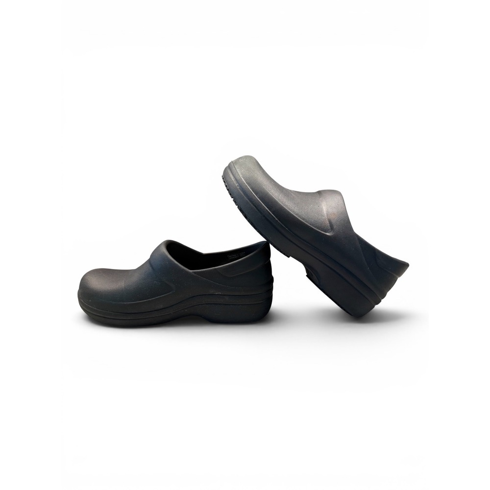 Women's Black Crocs Slip Reistant Neria Pro 2 Work Slip On Comfort Clogs Size 7